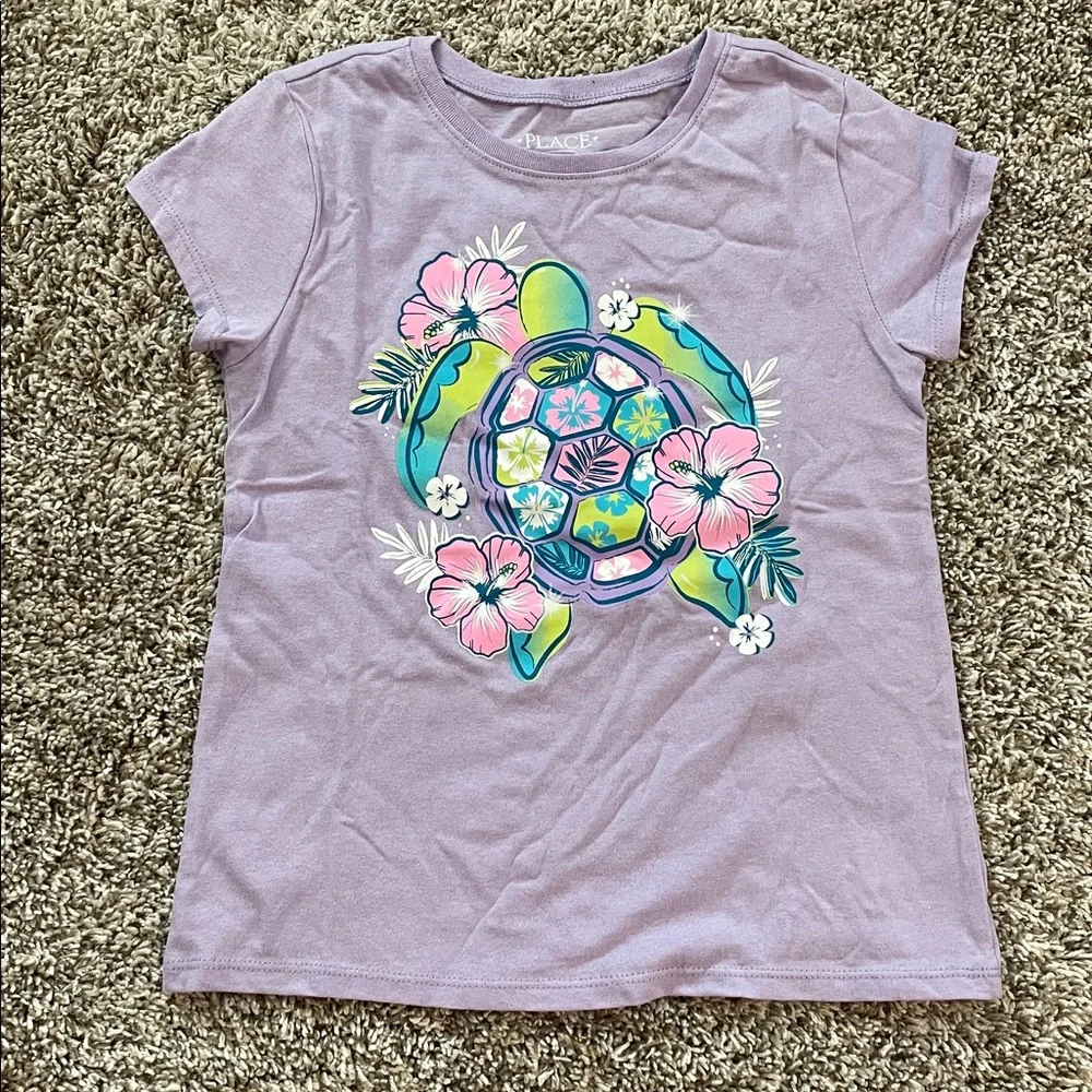 Children’s Place Girls Colorful Short Sleeve & Shorts set NEW - Picture 3 of 12